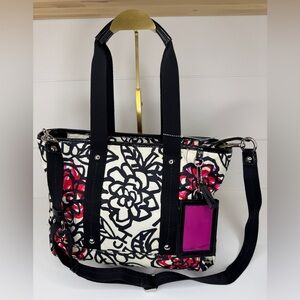 Coach Poppy Daisy Floral Graffiti Tote Style F16583 and Matching Luggage Tag